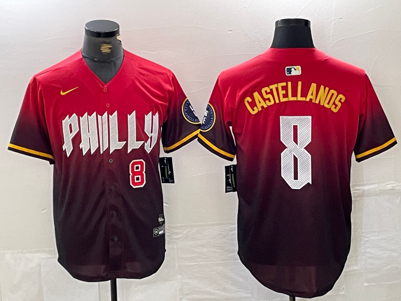 Men/Women/Youth Philadelphia Phillies Nick Castellanos #8 baseball Jerseys