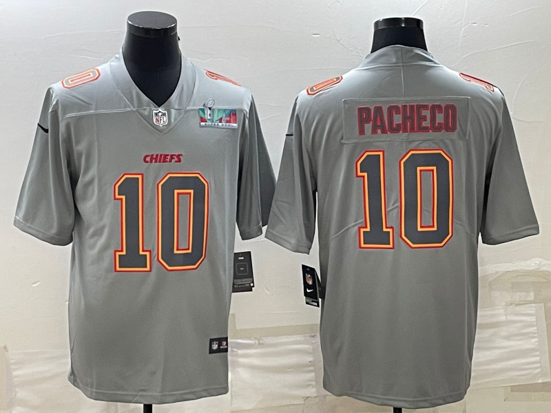 Adult Kansas City Chiefs Isiah Pacheco NO.10 Football Jersey