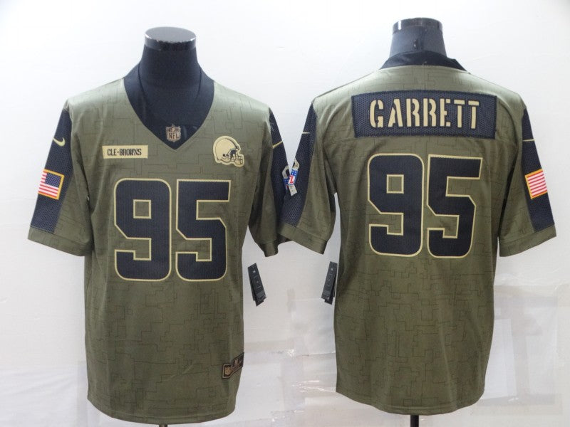 Adult Cleveland Browns Marcus Garrett NO.95 Football Jerseys