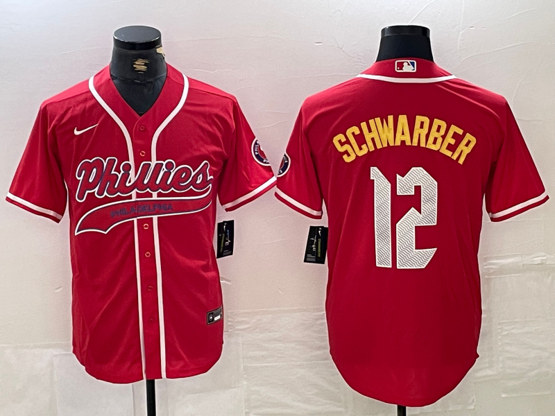 Men/Women/Youth Philadelphia Phillies Kyle Schwarber #12 baseball Jerseys