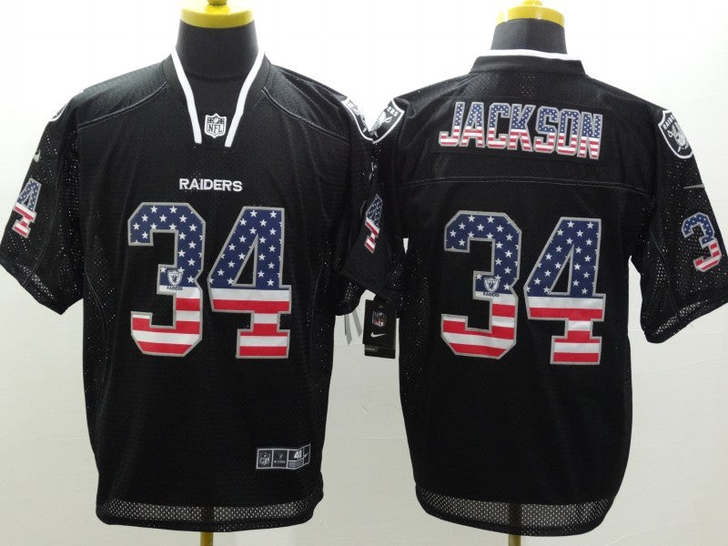 Adult Oakland Raiders Bo Jackson NO.34 Football Jerseys