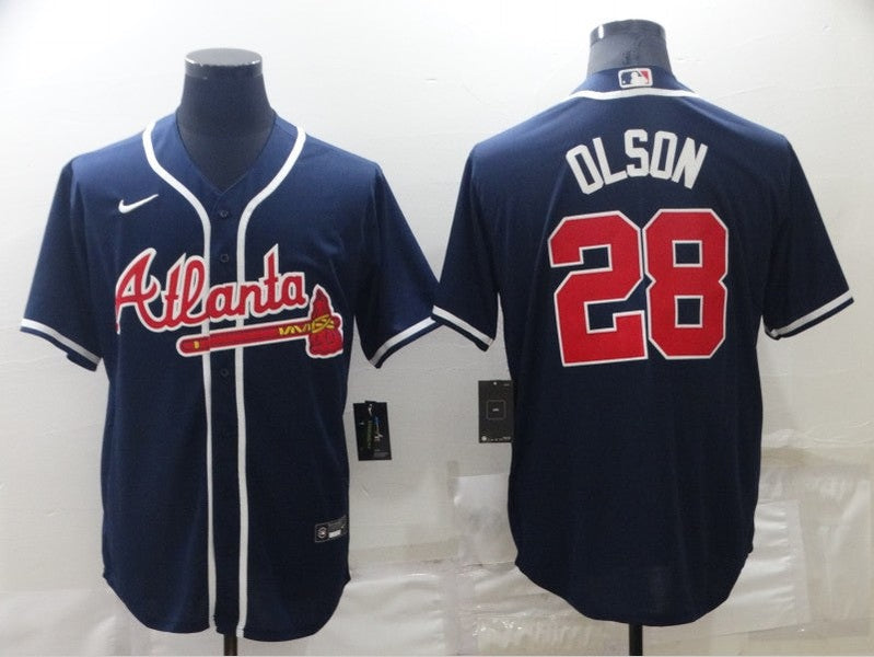 Men/Women/Youth Atlanta Braves Matt Olson #28 baseball Jerseys