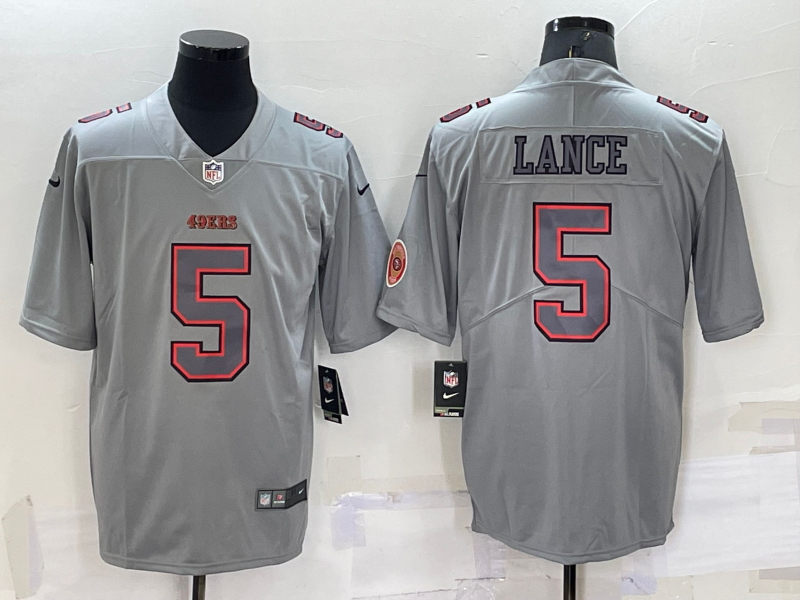Adult San Francisco 49ers Trey Lance NO.5 Football Jerseys