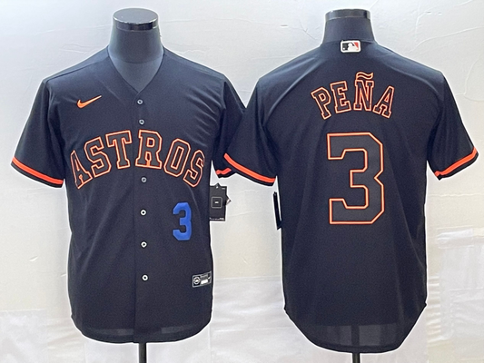 Men/Women/Youth Houston Astros Jeremy Peña #3 baseball Jerseys
