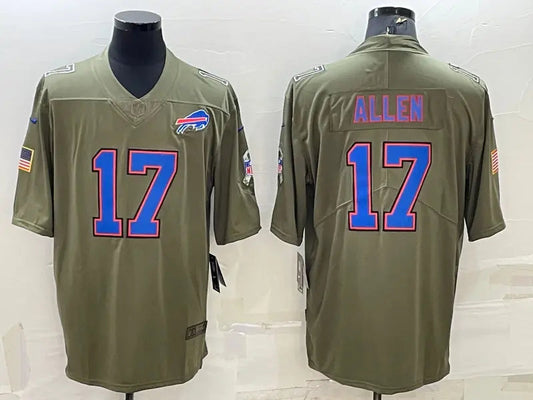 Adult Buffalo Bills Josh Allen NO.17 Football Jerseys