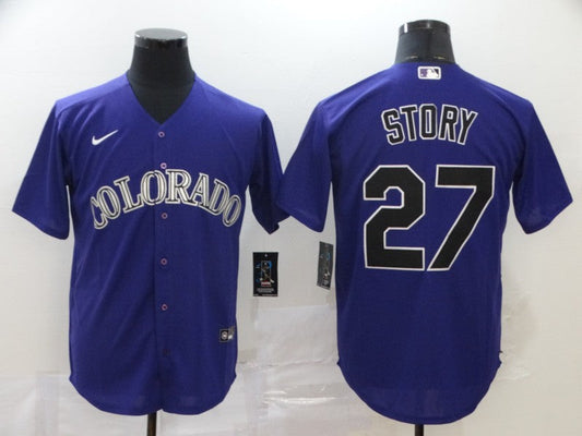 Men/Women/Youth Colorado Rockies Trevor Story #27 baseball Jerseys