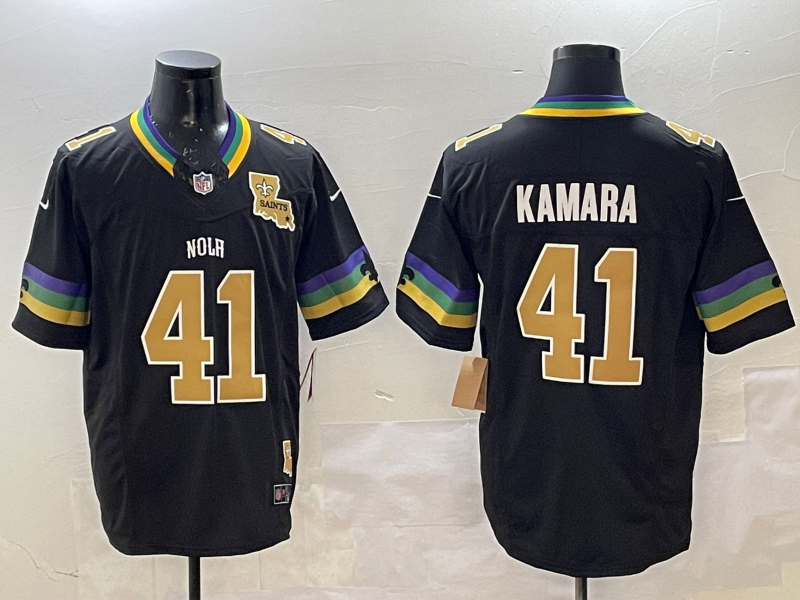 2025 Adult New Orleans Saints Alvin Kamara NO.41 Football Jerseys