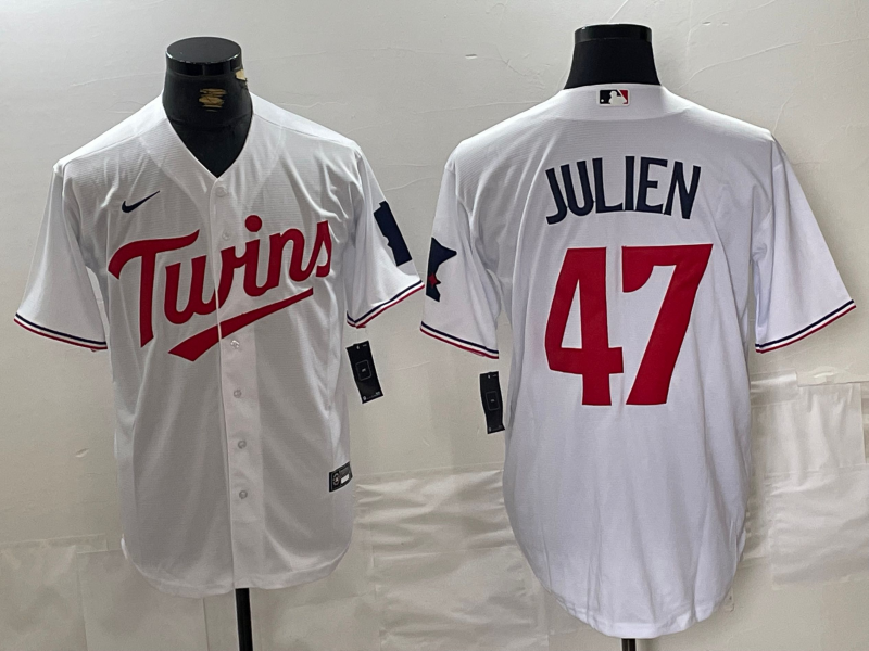 Men/Women/Youth Minnesota Twins Edouard Julien NO.47 baseball Jerseys