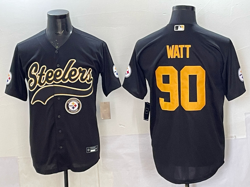 new 2025 Adult Pittsburgh Steelers T. J. Watt NO.90 Football Jerseys