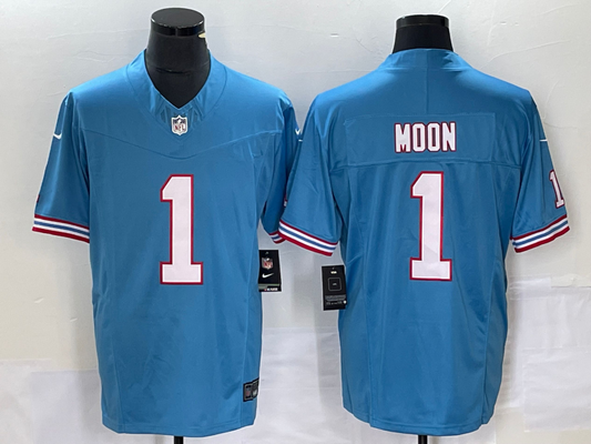 New arrival Adult Tennessee Titans Warren Moon NO.1 Football Jerseys
