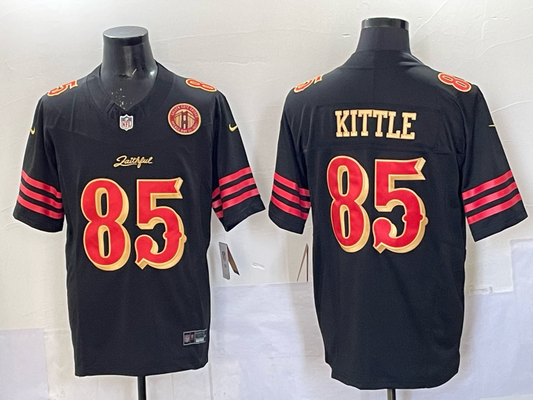 Newest arrival 2025 Adult San Francisco 49ers George Kittle No.85 Football Jerseys