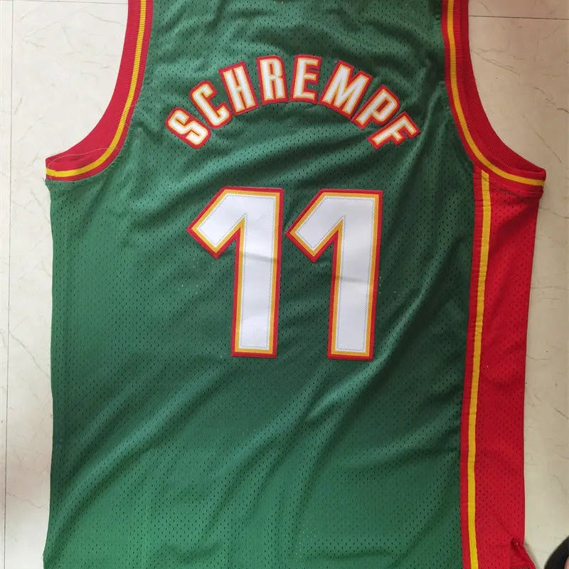 Oklahoma City Thunder SuperSonics Detlef Schrempf NO.11 Basketball Jersey
