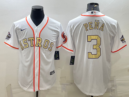 Men/Women/Youth Houston Astros Jeremy Peña #3 baseball Jerseys