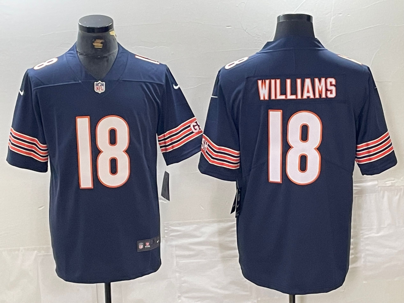 Adult Chicago Bears Caleb Williams NO.18 Football Jerseys