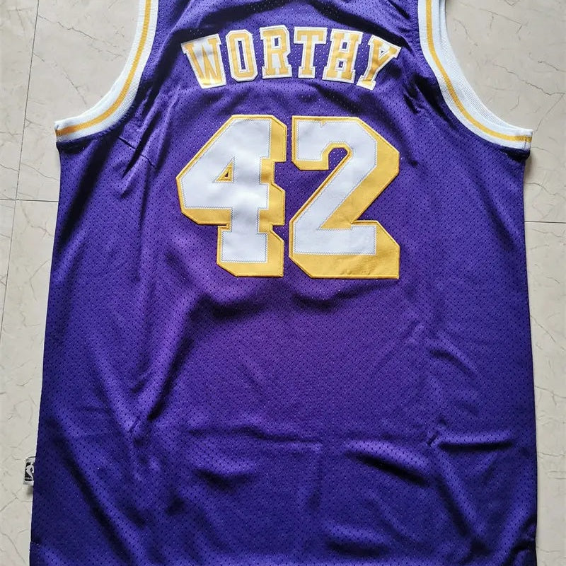 Los Angeles Lakers James Worthy NO.42 Basketball Jersey