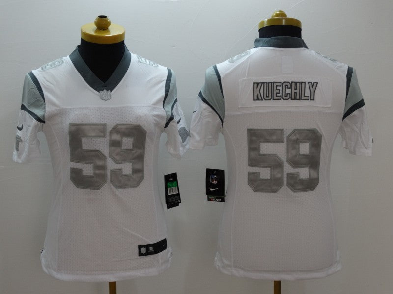 Women's Carolina Panthers Luke Kuechly NO.59 Football Jerseys