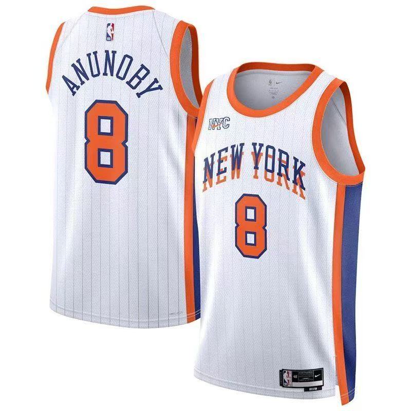 New York Knicks Association Edition Swingman Jersey - White - OG Anunoby