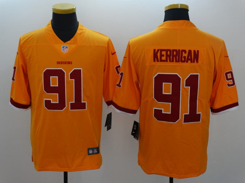 Adult Washington Redskins Rayn Kerrigan NO.91 Football Jerseys