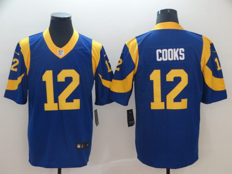 Adult Los Angeles Rams Brandin Cooks NO.12 Football Jerseys