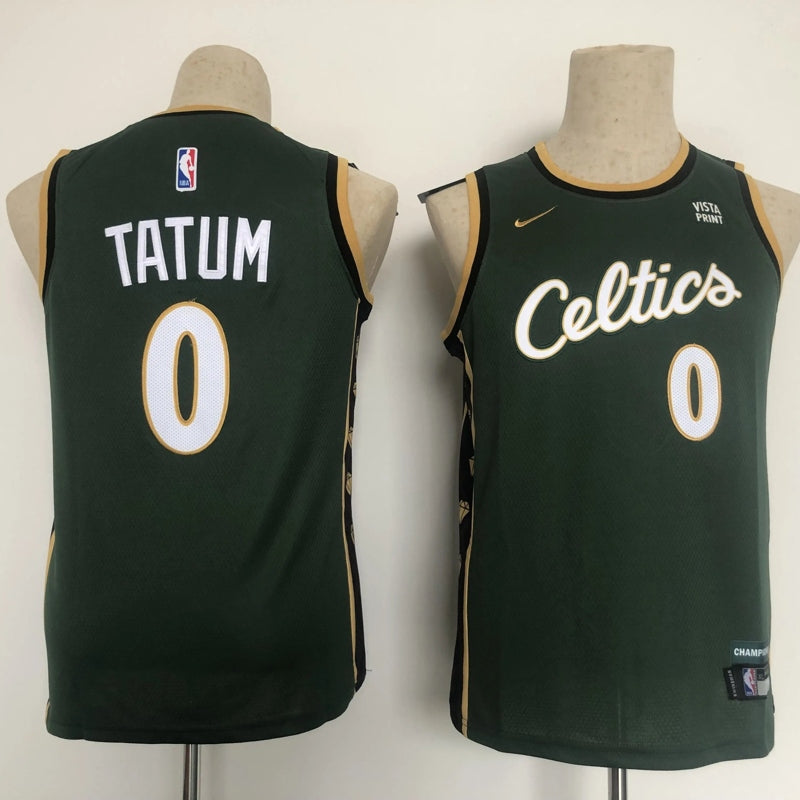 Kids Boston Celtics Jayson Tatum NO.0 Basketball Jersey