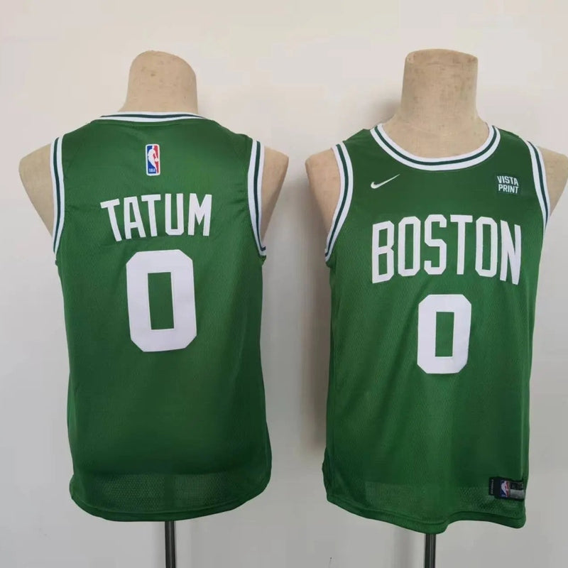 Kids Boston Celtics Jayson Tatum NO.0 Basketball Jersey