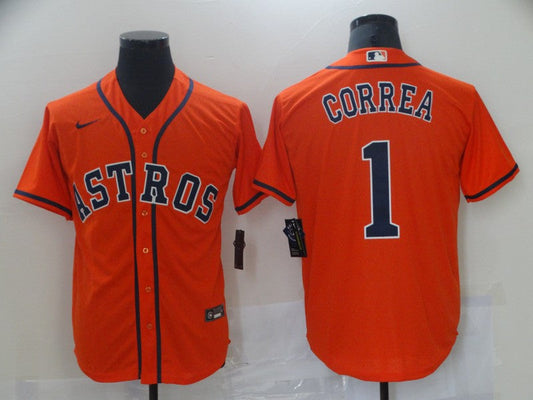 Men/Women/Youth Houston Astros Carlos Correa #1 baseball Jerseys