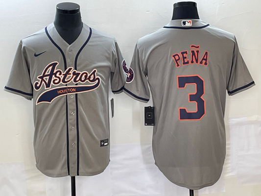 Men/Women/Youth Houston Astros Jeremy Peña #3 baseball Jerseys