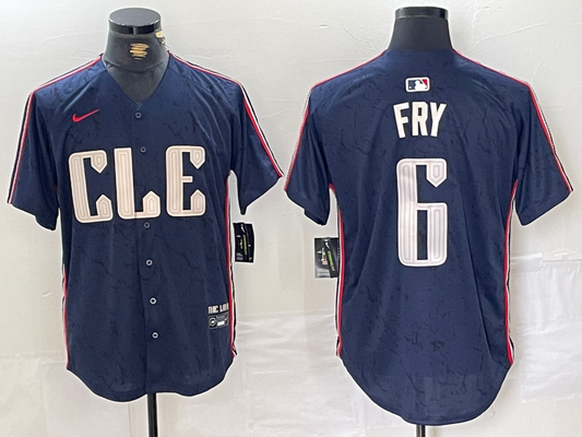 Men/Women/Youth Cleveland Indians David Fry #6 baseball Jerseys