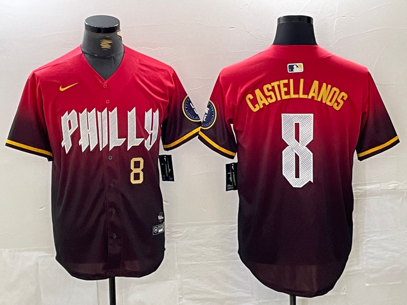 Men/Women/Youth Philadelphia Phillies Nick Castellanos #8 baseball Jerseys