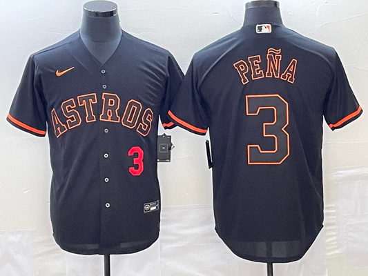 Men/Women/Youth Houston Astros Jeremy Peña #3 baseball Jerseys