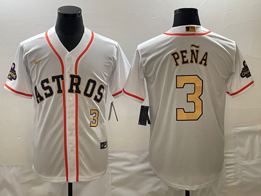 Men/Women/Youth Houston Astros Jeremy Peña #3 baseball Jerseys
