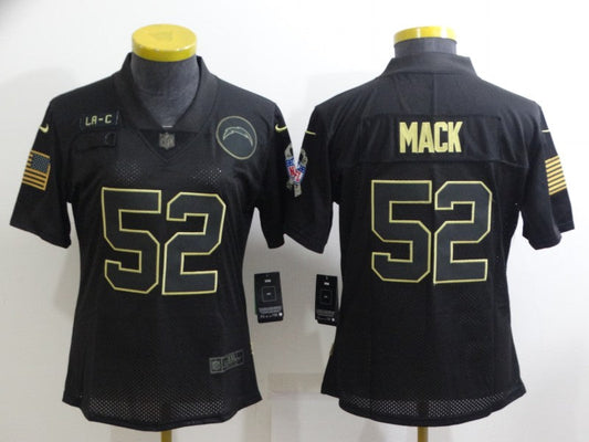 Women Los Angeles Chargers Khalil Mack NO.52 Football Jerseys