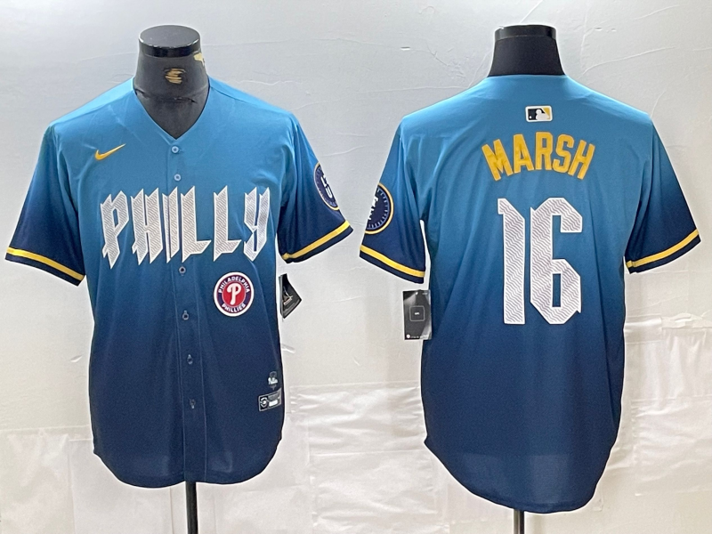 Men/Women/Youth Philadelphia Phillies Brandon Marsh #16 baseball Jerseys