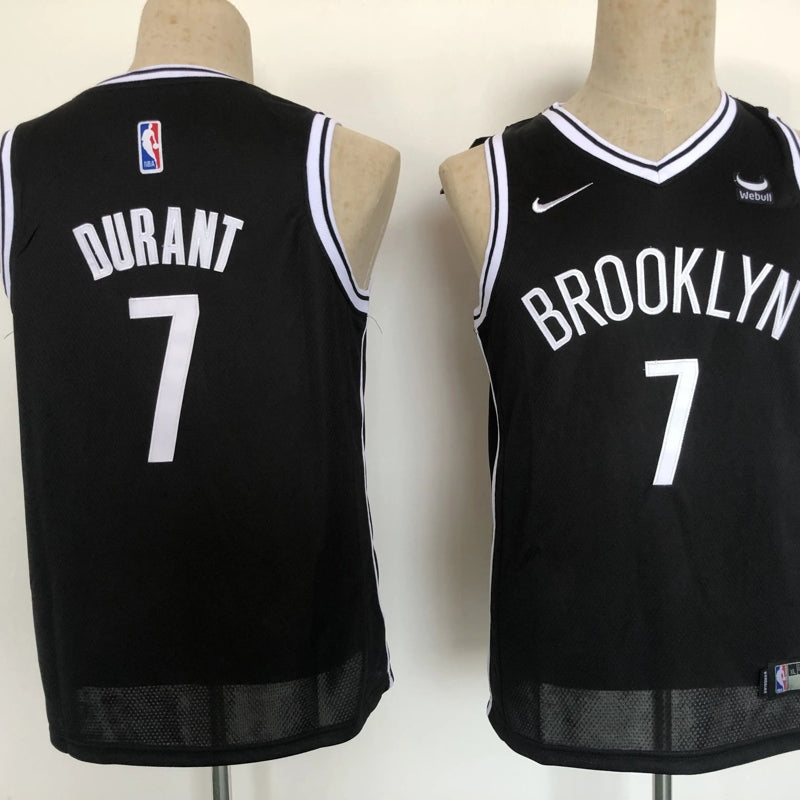 Kids Brooklyn Nets Durant NO.7 Basketball Jersey