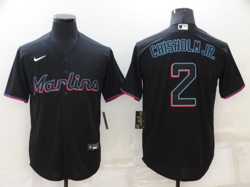 Men/Women/Youth Miami Marlins Jazz Chisholm Jr. NO.2 baseball Jerseys