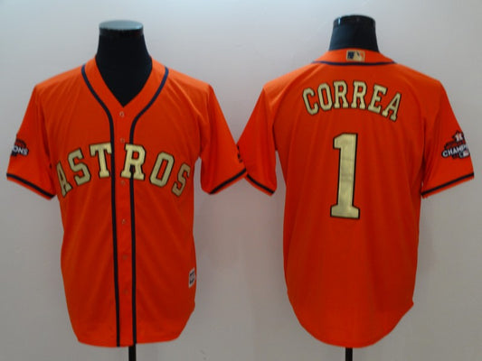 Men/Women/Youth Houston Astros Carlos Correa #1 baseball Jerseys