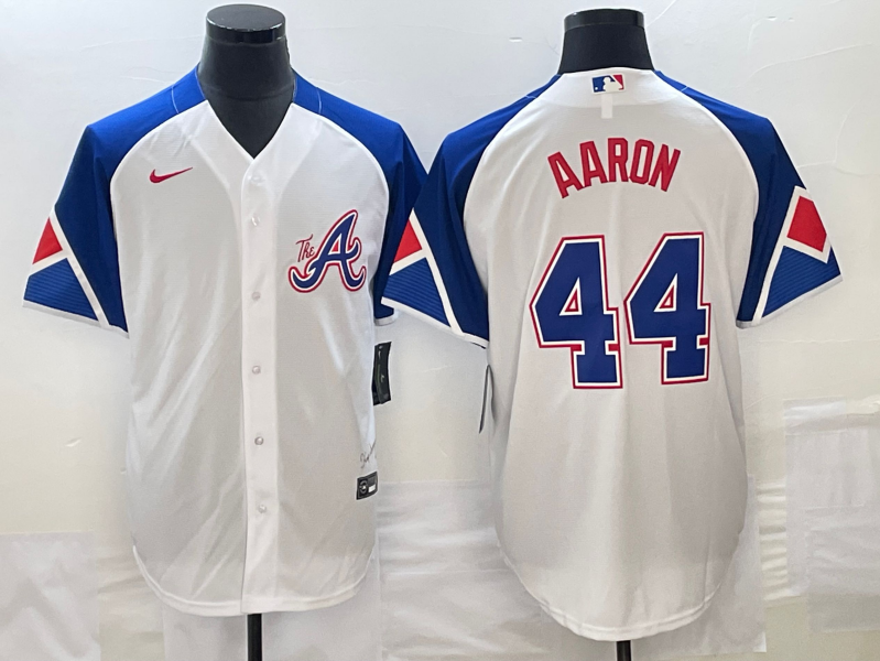 Men/Women/Youth Atlanta Braves Hank Aaron #44 baseball Jerseys