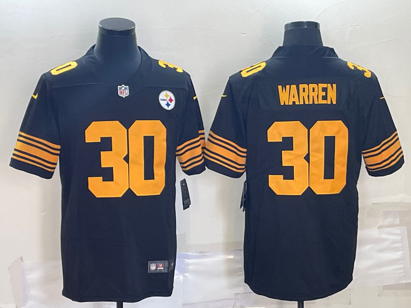 Adult Pittsburgh Steelers Jaylen Warren NO.30 Football Jerseys
