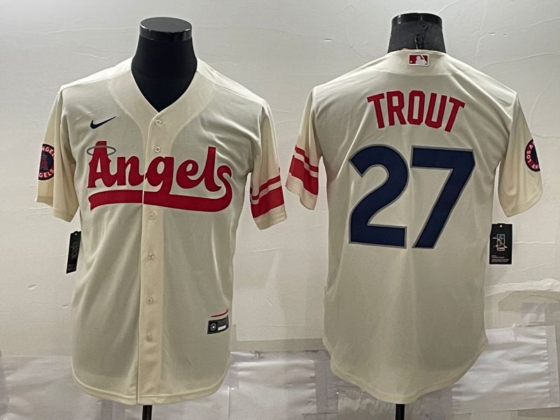 Men/Women/Youth Los Angeles Angels Mike Trout #27 baseball Jerseys