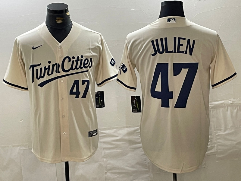 Men/Women/Youth Minnesota Twins Edouard Julien NO.47 baseball Jerseys