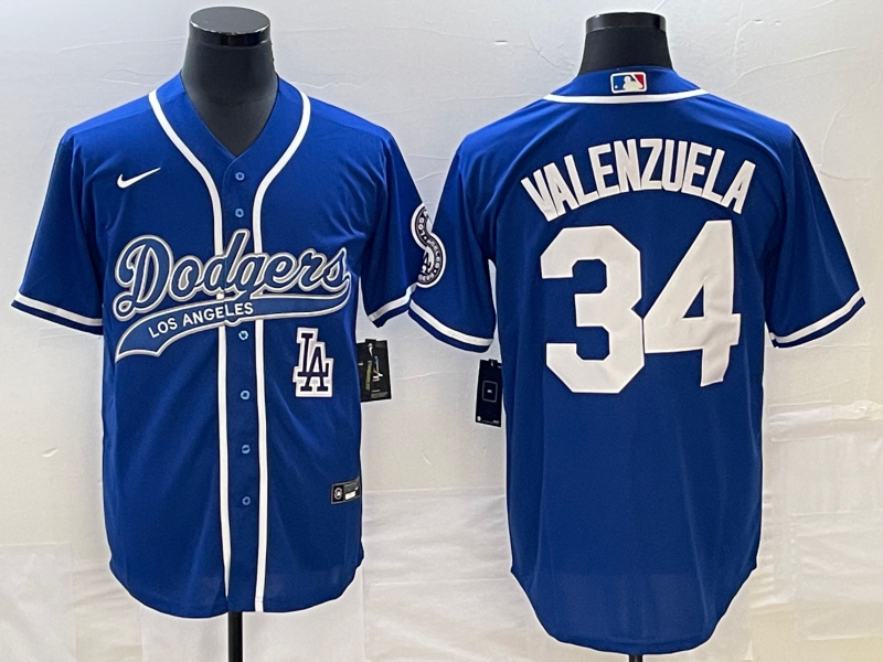 Men/Women/Youth Los Angeles Dodgers Fernando Valenzuela #34 baseball Jerseys