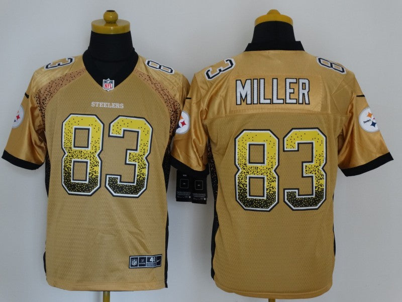 Adult Pittsburgh Steelers Earl Miller Jr. NO.83 Football Jerseys