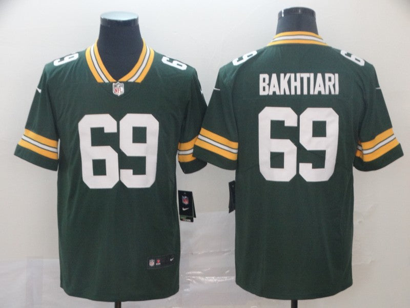 Adult Green Bay Packers David Bakhtiari NO.69 Football Jerseys