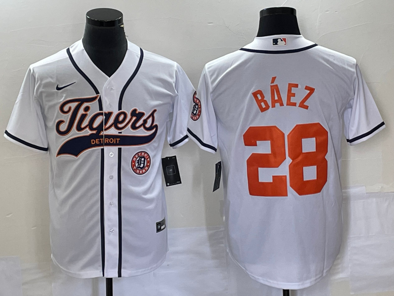 Men/Women/Youth Detroit Tigers Javier Báez NO.28 baseball Jerseys