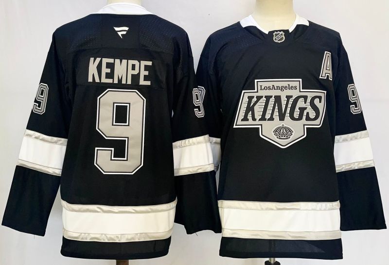 Men's Los Angeles Kings Adrian Kempe #9 Fanatics Black Player Jersey