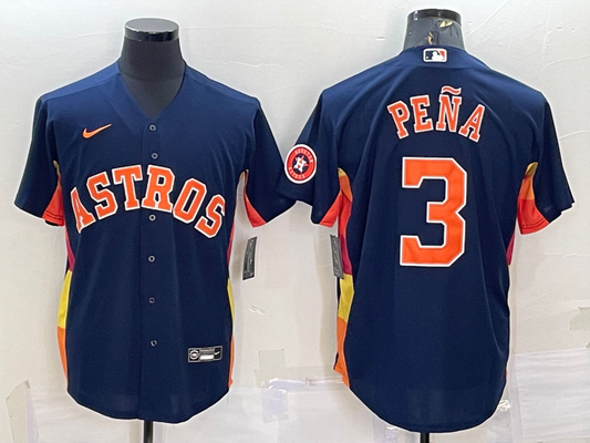 Men/Women/Youth Houston Astros Jeremy Peña #3 baseball Jerseys