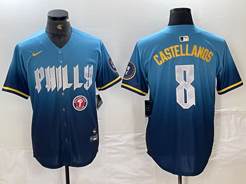 Men/Women/Youth Philadelphia Phillies Nick Castellanos #8 baseball Jerseys