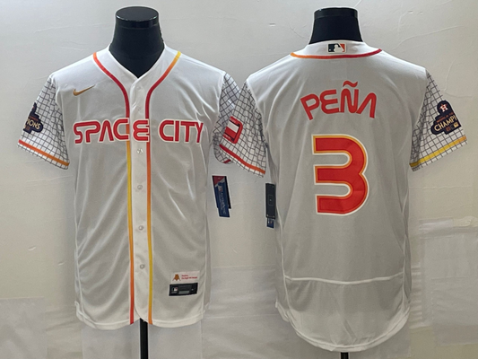 Men/Women/Youth Houston Astros Jeremy Peña #3 baseball Jerseys