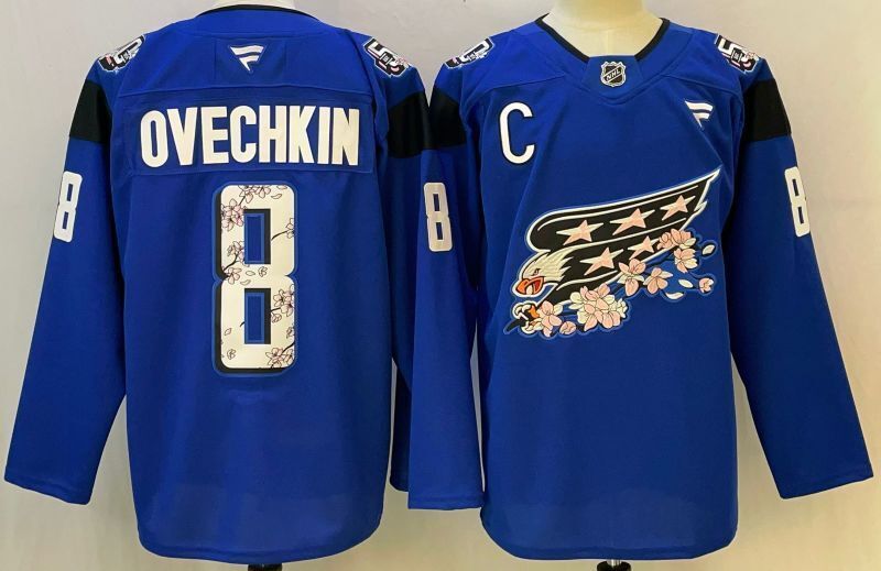 Men's Washington Capitals Alexander Ovechkin #8 Fanatics Blue Player Jersey