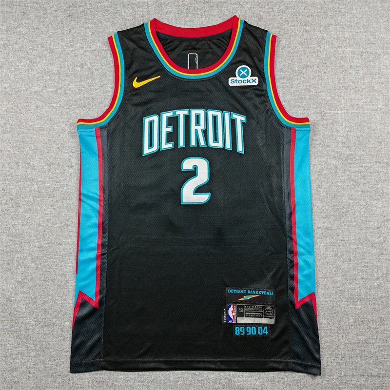 New arrival Detroit Pistons Cade Cunningham NO.2 Basketball Jersey